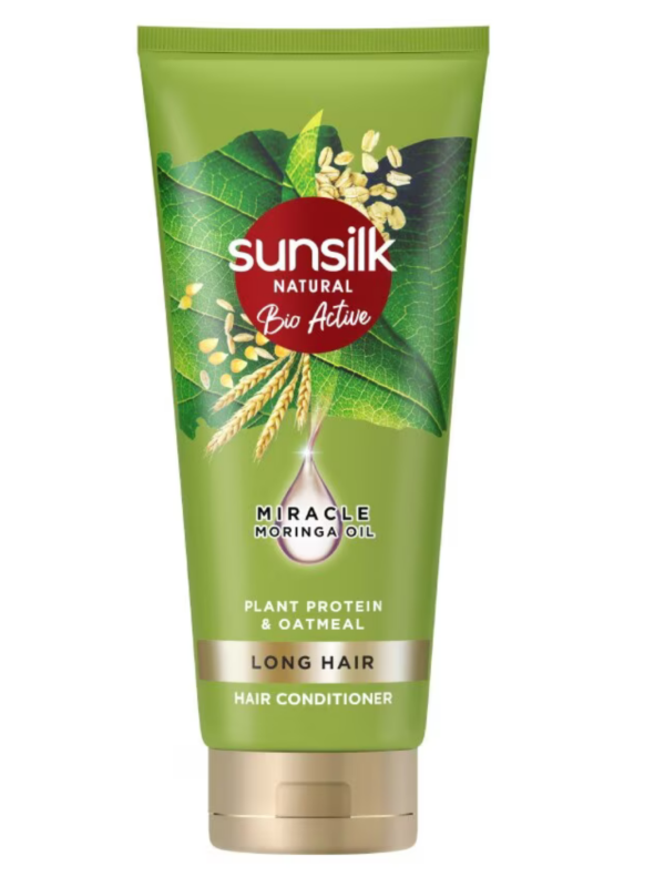 SUNSILK Natural Bio Active Smooth & Shine Hair Conditioner 330ml (Plant Protein)