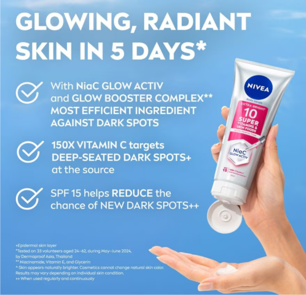 Screenshot 2026-05-09 at 18-22-19 NIVEA Extra Bright 10 Super Vitamins & Skin Foods Serum In Lotion 300ml Watsons Malaysia NIVEA Extra Bright 10 Super Vitamins & Skin Foods Serum In Lotion SPF 15 300ml