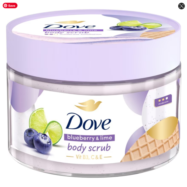 DOVE Body Scrub Blueberry & Lime 280gram