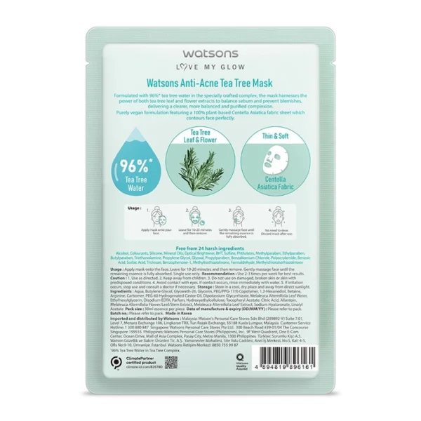 WTCMY-1020556-back-zoom WATSONS Anti-Acne Tea Tree Mask 1s