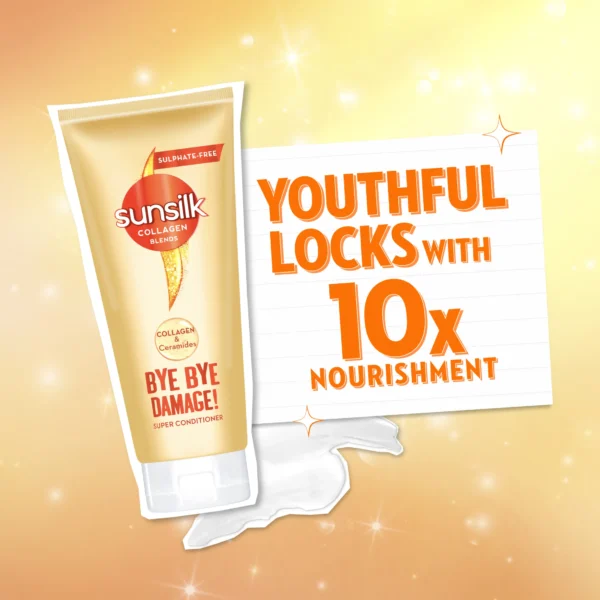 SUNSILK Collagen Blends Bye Bye Damage! Super Conditioner 170ml