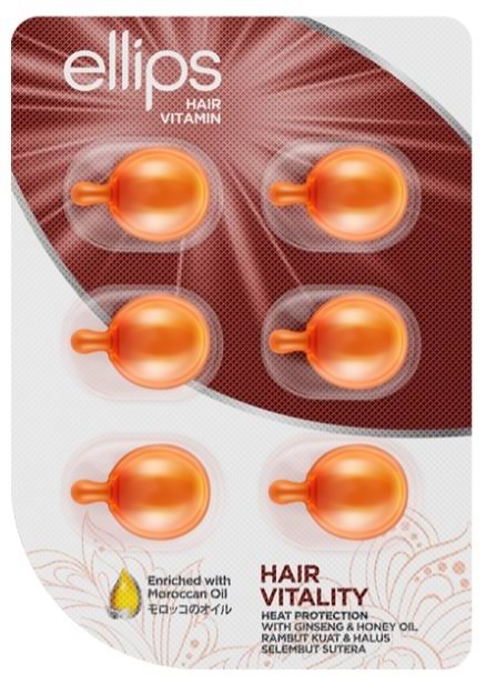 ELLIPS Hair Vitamin Hair Vitality with Ginseng & Honey Oil